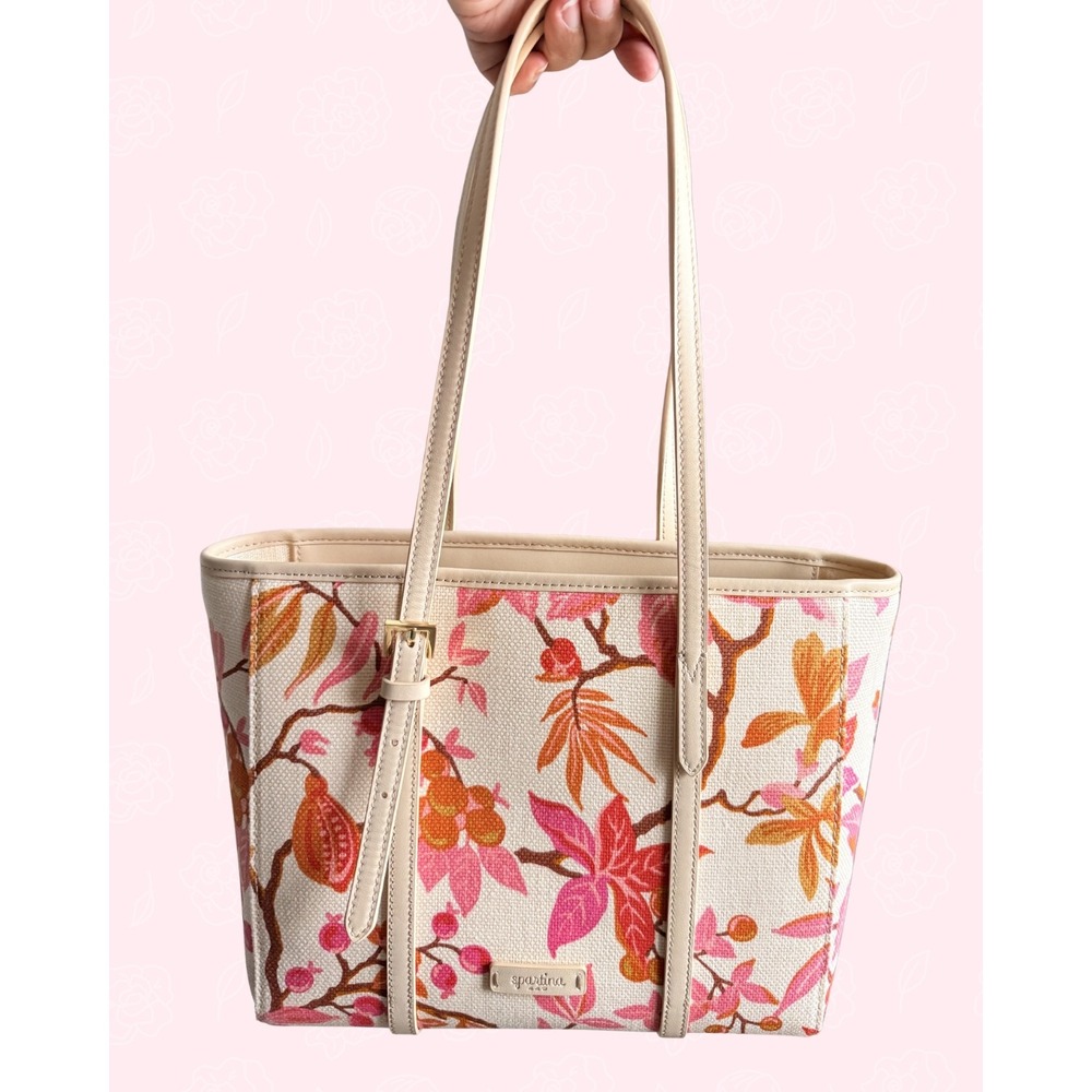 Spartina 449 Richmond Hill Tote Daufuskie Island Floral Medium Shoulder Bag NWOT